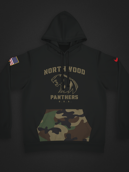 Black/Camo NorthWood Hooded Sweatshirt